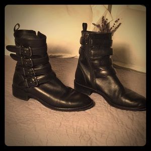 Via Spiga women’s Black Leather Boots 6.5
